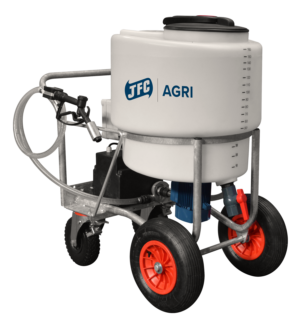 Milk Kart (170L) With Mixer & Pump side view