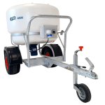 ATV Milk Kart (340L) With Mixer front/side view