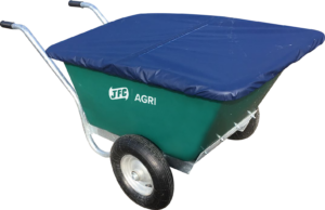 Cover for a twin wheelbarrow